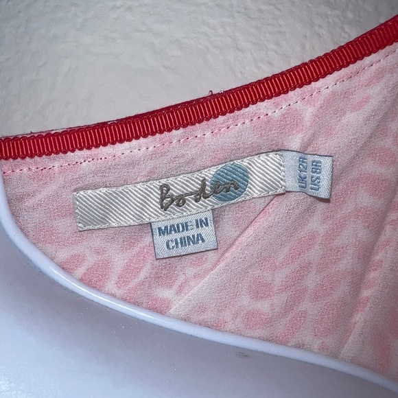 Boden Red Sleeveless V-Neck Sundress - Picture 7 of 8